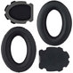 Replacement Ear Pads for Bose Aviation A10, A20, Memory foam + PU leather, Black, 1 pair