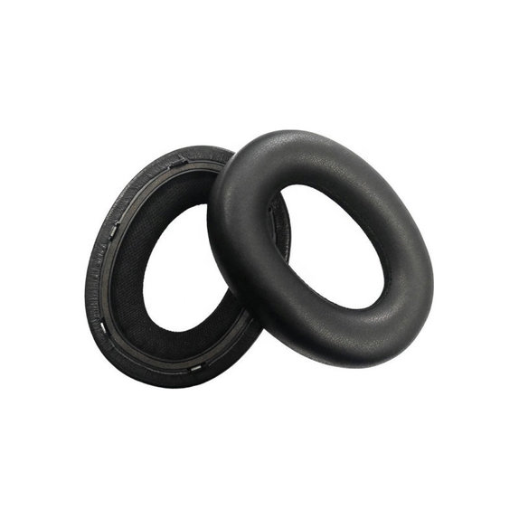 Replacement Ear Pads for Bowers & Wilkins PX7, Memory foam + PU leather, Black, 1 pair