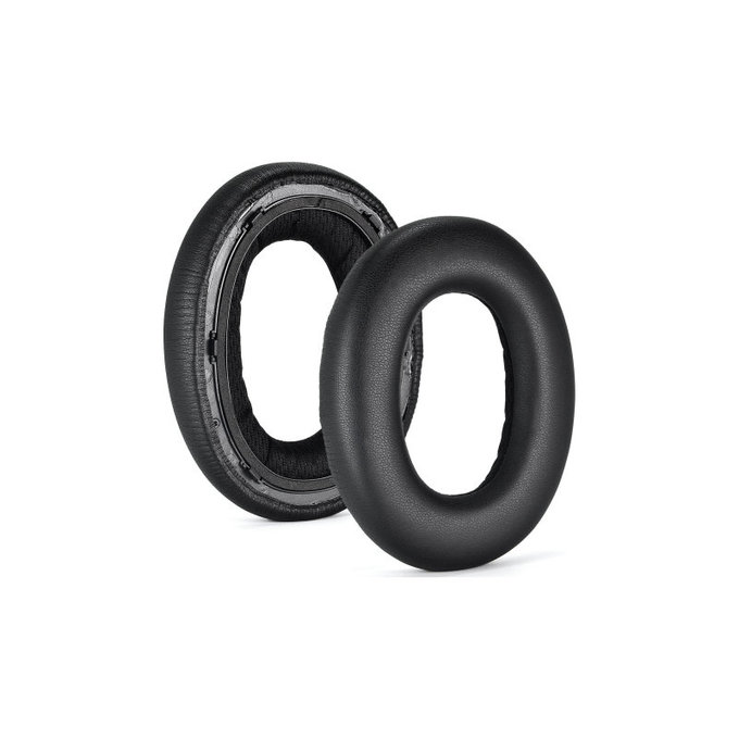 Replacement Ear Pads for Bowers & Wilkins PX7, Memory foam + PU leather, Black, 1 pair