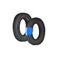 Replacement Ear Pads for Bowers & Wilkins PX7 S2, PX8, Memory foam + PU leather + Textile, Black, Cooling Gel, 1 pair