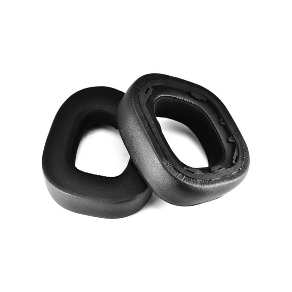 Replacement Ear Pads for Corsair HS80, Memory foam + Textile, Black, Cooling Gel, 1 pair
