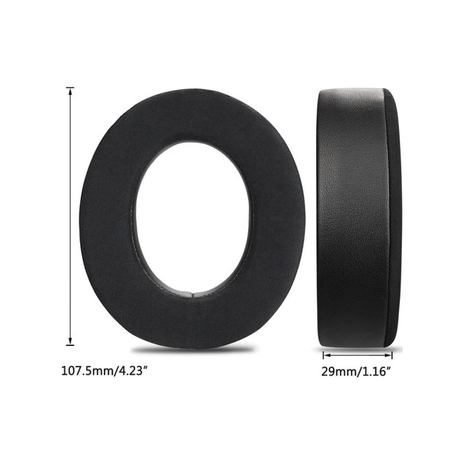 Replacement Ear Pads for Corsair HS50, HS50 Pro, Memory foam + Textile, Black, Cooling Gel, 1 pair