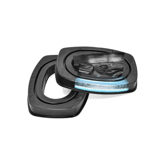 Replacement Ear Pads for Howard Leight Impact, Memory foam + Leather, Black, Cooling Gel, 1 pair