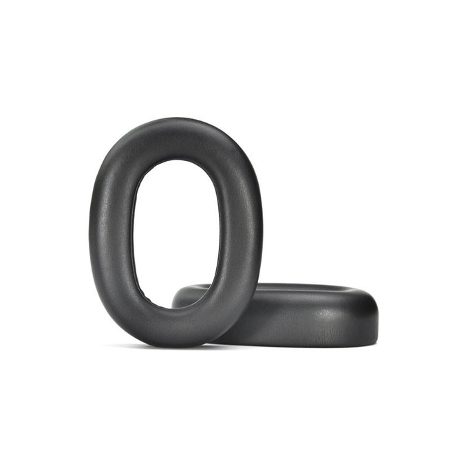 Replacement Ear Pads for Jabra Evolve2 85 UC/MS, Memory foam + Leather, Black, 1 pair