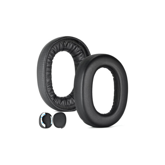 Replacement Ear Pads for Jabra Elite 85H, Memory foam + PU leather, Black, 1 pair