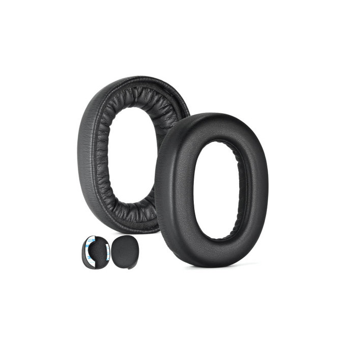 Replacement Ear Pads for Jabra Elite 85H, Memory foam + PU leather, Black, 1 pair