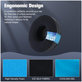 Replacement Ear Pads for JBL JR300, T450BT, T500BT, T600, Memory foam + Leather + Textile, Black, Cooling Gel, 1 pair