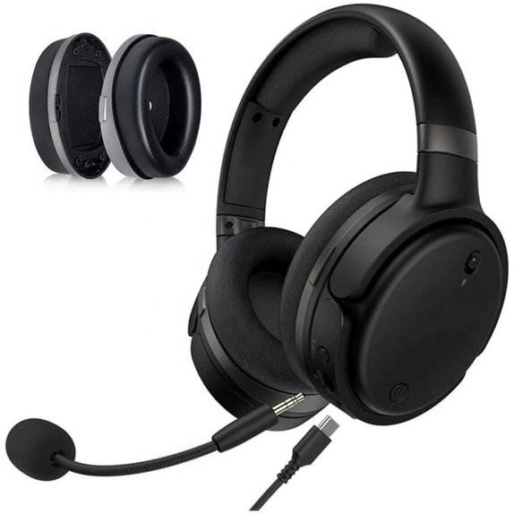 Replacement Ear Pads for Kingston HyperX Cloud Orbit S, Memory foam + PU leather, Black, 1 pair