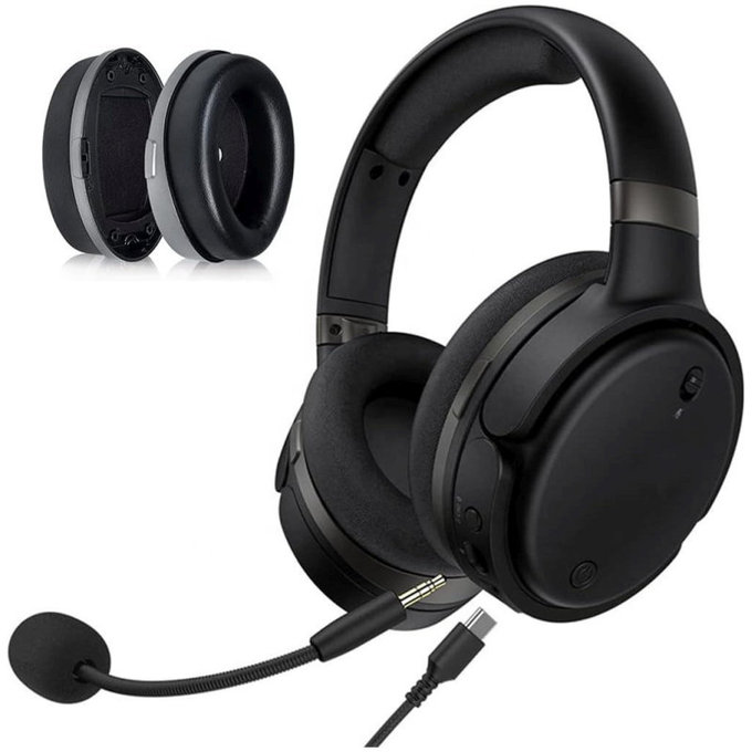 Replacement Ear Pads for Kingston HyperX Cloud Orbit S, Memory foam + PU leather, Black, 1 pair