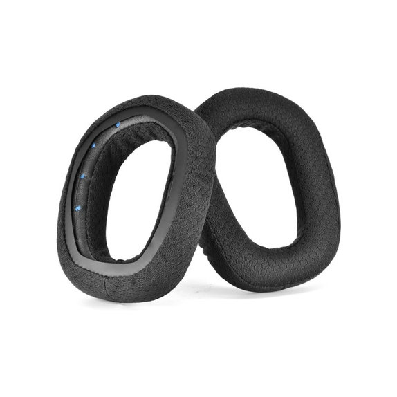 Replacement Ear Pads for Logitech G435, Foam + Textile, Black, 1 pair