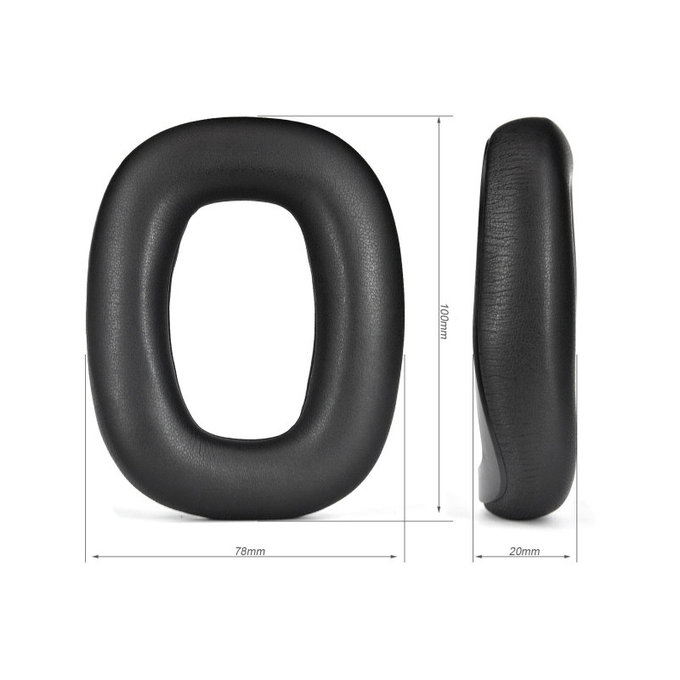 Replacement Earpads with Magnet for Logitech Astro A30, Memory foam + PU leather, Black, 1 pair