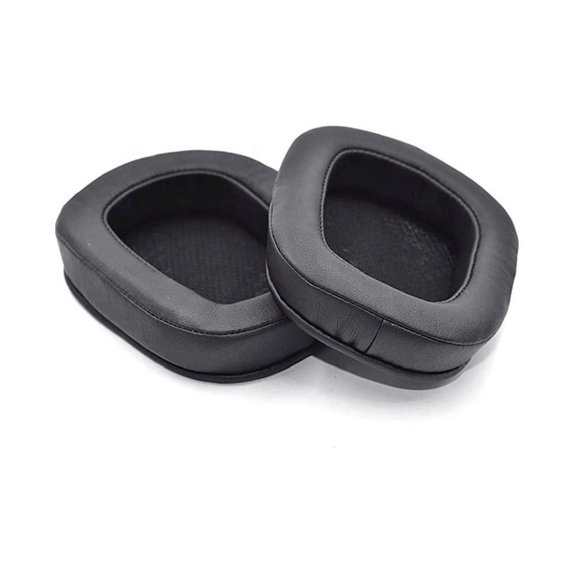 Replacement Ear Pads for Logitech G633 Artemis, G933 Artemis, Memory foam + Leather, Black, 1 pair
