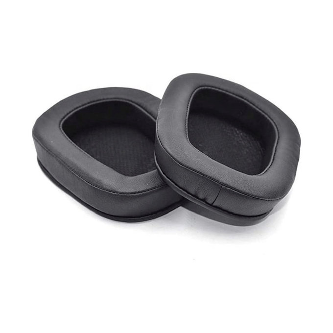 Replacement Ear Pads for Logitech G633 Artemis, G933 Artemis, Memory foam + Leather, Black, 1 pair
