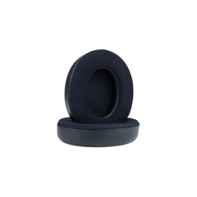 Replacement Ear Pads for Beats Studio Pro, Memory foam + Textile + Leather, Black, Cooling Gel, 1 pair