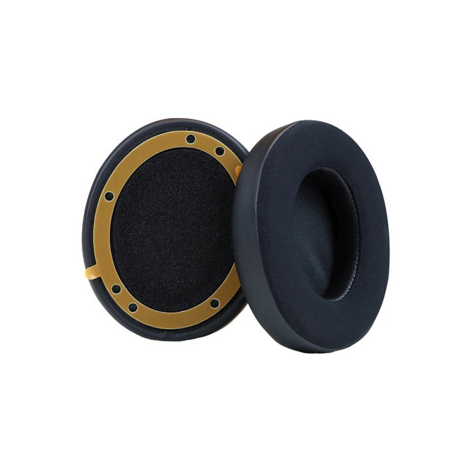 Replacement Ear Pads for Beats Studio Pro, Memory foam + Textile + Leather, Black, Cooling Gel, 1 pair