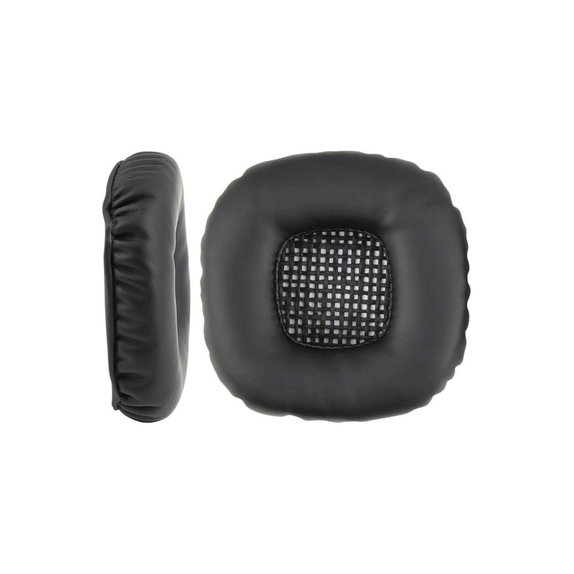 Replacement Ear Pads for Marshall Major V, Memory foam + Leather, Black, 1 pair