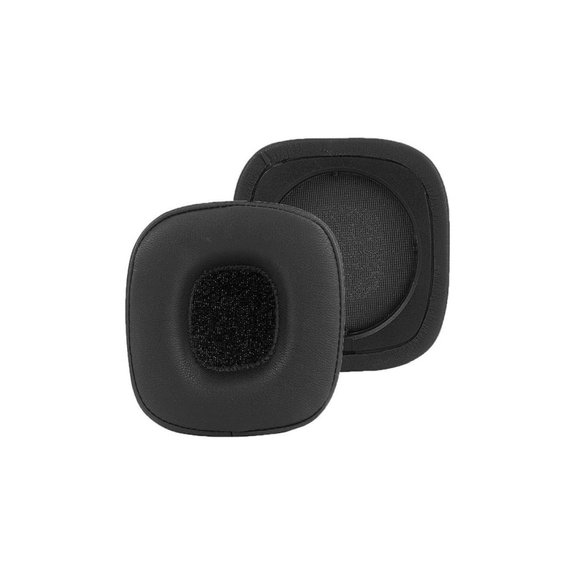 Replacement Ear Pads for Marshall Major IV, Memory foam + PU leather, Black, 1 pair