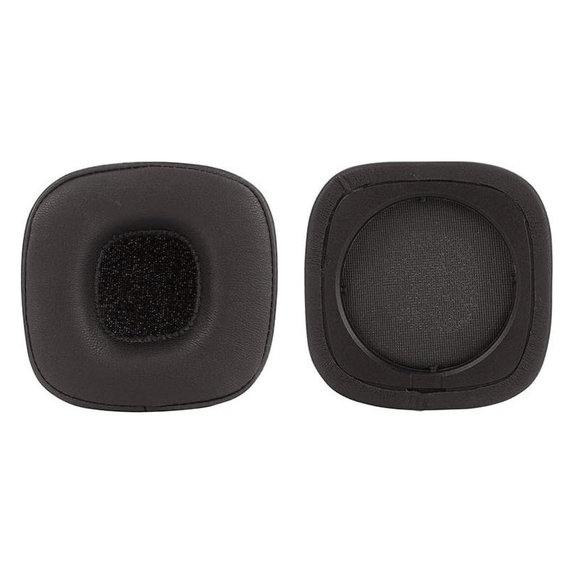 Replacement Ear Pads for Marshall Major IV, Memory foam + PU leather, Black, 1 pair