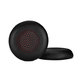 Replacement Ear Pads for Plantronics Voyager Focus UC, PU leather, Black, 1 pair
