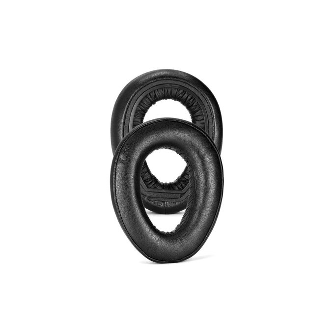 Replacement Ear Pads for Sennheiser PXC550, PX550, Memory foam + Leather, Black, 1 pair