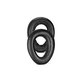 Replacement Ear Pads for Sennheiser PXC550, PX550, Memory foam + Leather, Black, 1 pair