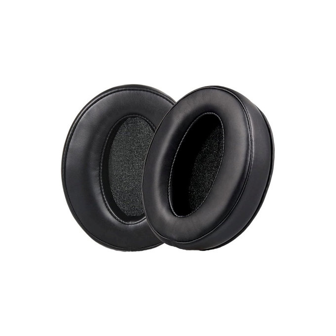Replacement Ear Pads for Sennheiser HD4.50, HD450, Memory foam + Leather, Black, 1 pair