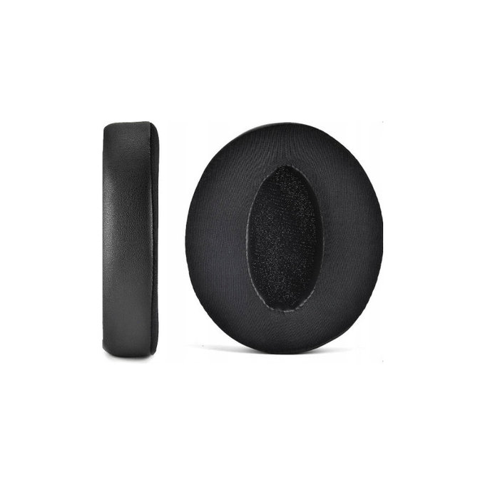 Replacement Ear Pads for Sennheiser HD4.50, Memory foam + Textile + Leather, Black, Cooling Gel, 1 pair