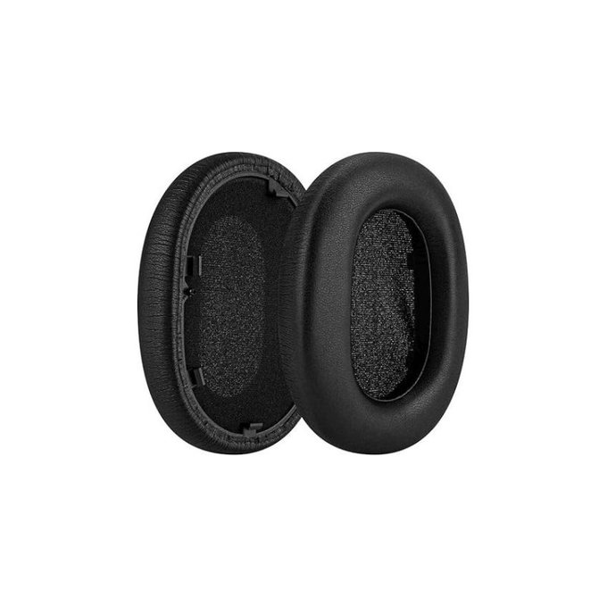 Replacement Ear Pads for Sony WH-1000XM5, Memory foam + Leather, Black, 1 pair