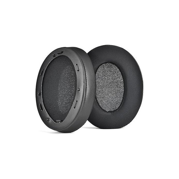 Replacement Ear Pads for Sony WH-1000XM3, Memory foam + Textile + Leather, Black, Cooling Gel, 1 pair