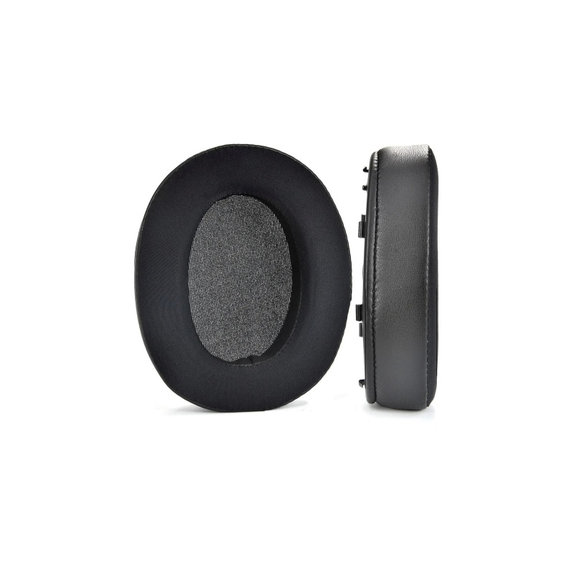 Replacement Ear Pads for Sony WH-XB910N, Memory foam + Textile + Leather, Black, Cooling Gel, 1 pair
