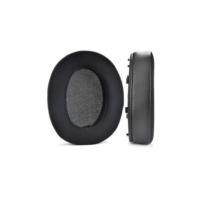 Replacement Ear Pads for Sony WH-XB910N, Memory foam + Textile + Leather, Black, Cooling Gel, 1 pair