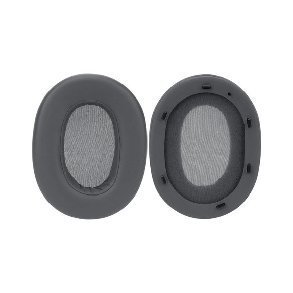 Replacement Ear Pads for Sony ULT Wear, Foam + Leather, Black, 1 pair