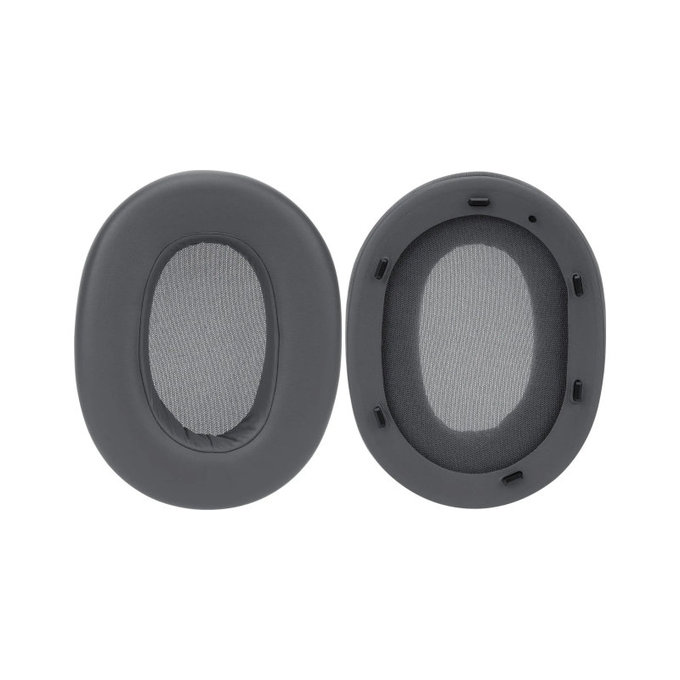 Replacement Ear Pads for Sony ULT Wear, Foam + Leather, Black, 1 pair