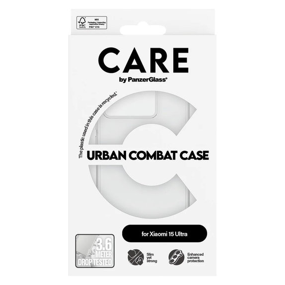 Case Urban Combat for Xiaomi 15 Ultra, Transparent, PanzerGlass