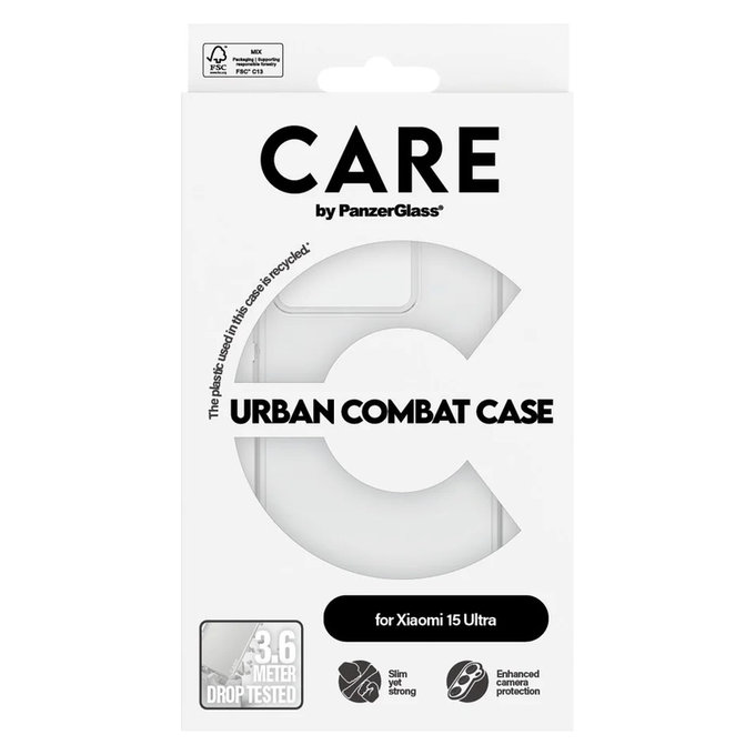 Case Urban Combat for Xiaomi 15 Ultra, Transparent, PanzerGlass