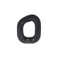 Replacement Ear Pads for Corsair HS80, Memory foam + Velour, Black, 1 pair