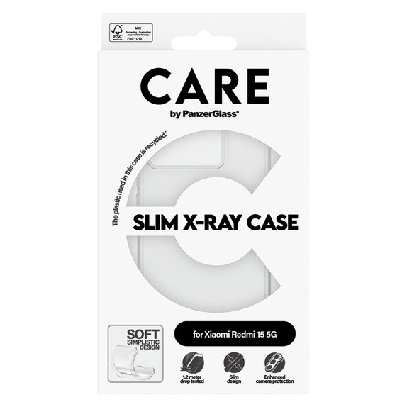 Case X-Ray for Xiaomi Redmi 15 5G, Transparent, PanzerGlass