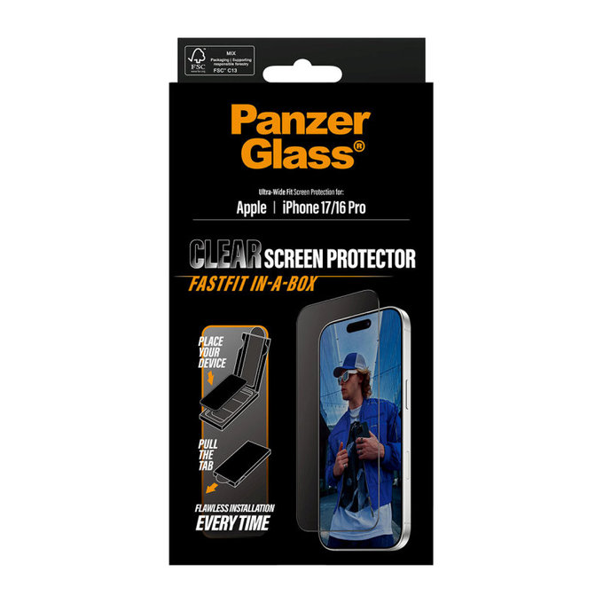 UWF Tempered Glass with Applicator for Samsung A17/A17 5G, Clear, PanzerGlass