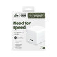 Travel Adapter Grand Prix USB-C, GaN, 30 W PD, silver white, empower