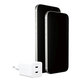 Travel Adapter Grand Prix 2x USB-C, GaN, 45 W PD, Silver White, empower