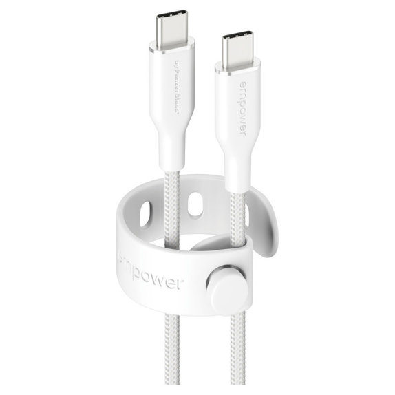 USB-C Cable, 60 W, Racing, 1.2 m, silver white, empower