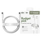 USB-C Cable, 60 W, Racing, 2 m, Silver White, empower