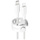 USB-C/Lightning Cable, 60 W, Racing, 1, 2 m, Silver White, empower