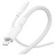 USB-C/Lightning Cable, 60 W, Racing, 1, 2 m, Silver White, empower