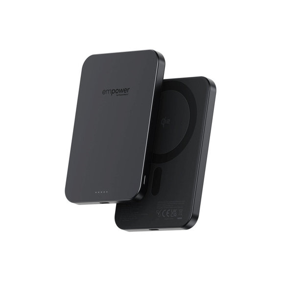 Wireless PowerBank 5000 mAh, 20 W, compatible with MagSafe, Qi2/USB-C, Space Black, empower