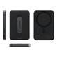 Wireless PowerBank 5000 mAh with rotating stand, 20 W, compatible with MagSafe, Qi2/USB-C, Space Black, empower