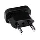 220V Power plug adapter US to EU (Black)