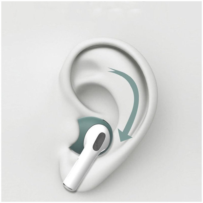 Replacement silicone Ear Tips for Apple AirPods 3, White