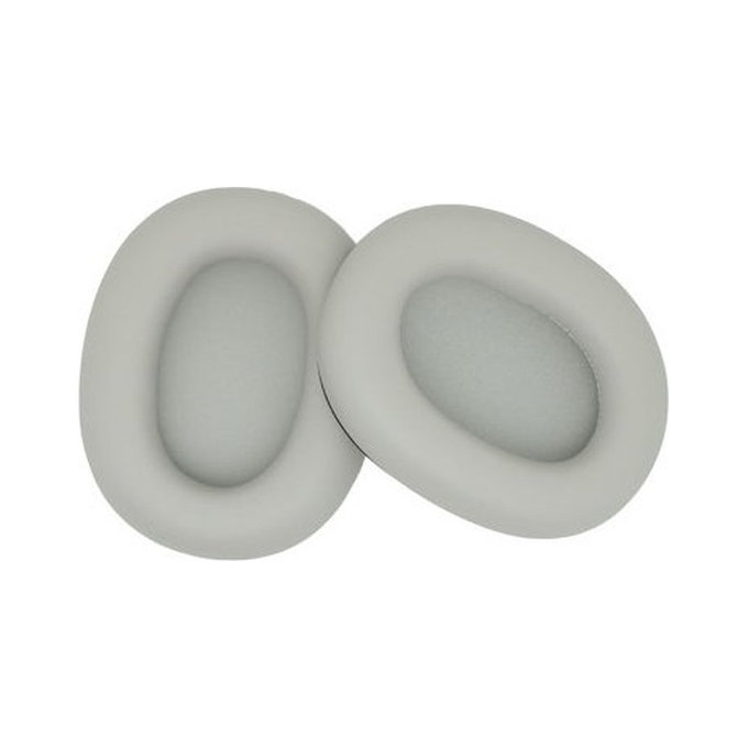 Replacement Ear Pads for Sony WH-1000XM6, Memory foam + PU leather, White, 1 pair