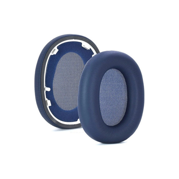 Replacement Ear Pads for Sony WH-1000XM6, Memory foam + PU leather, Blue, 1 pair